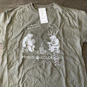 Colorado NWT unisex size Large grey/green beer t-shirt